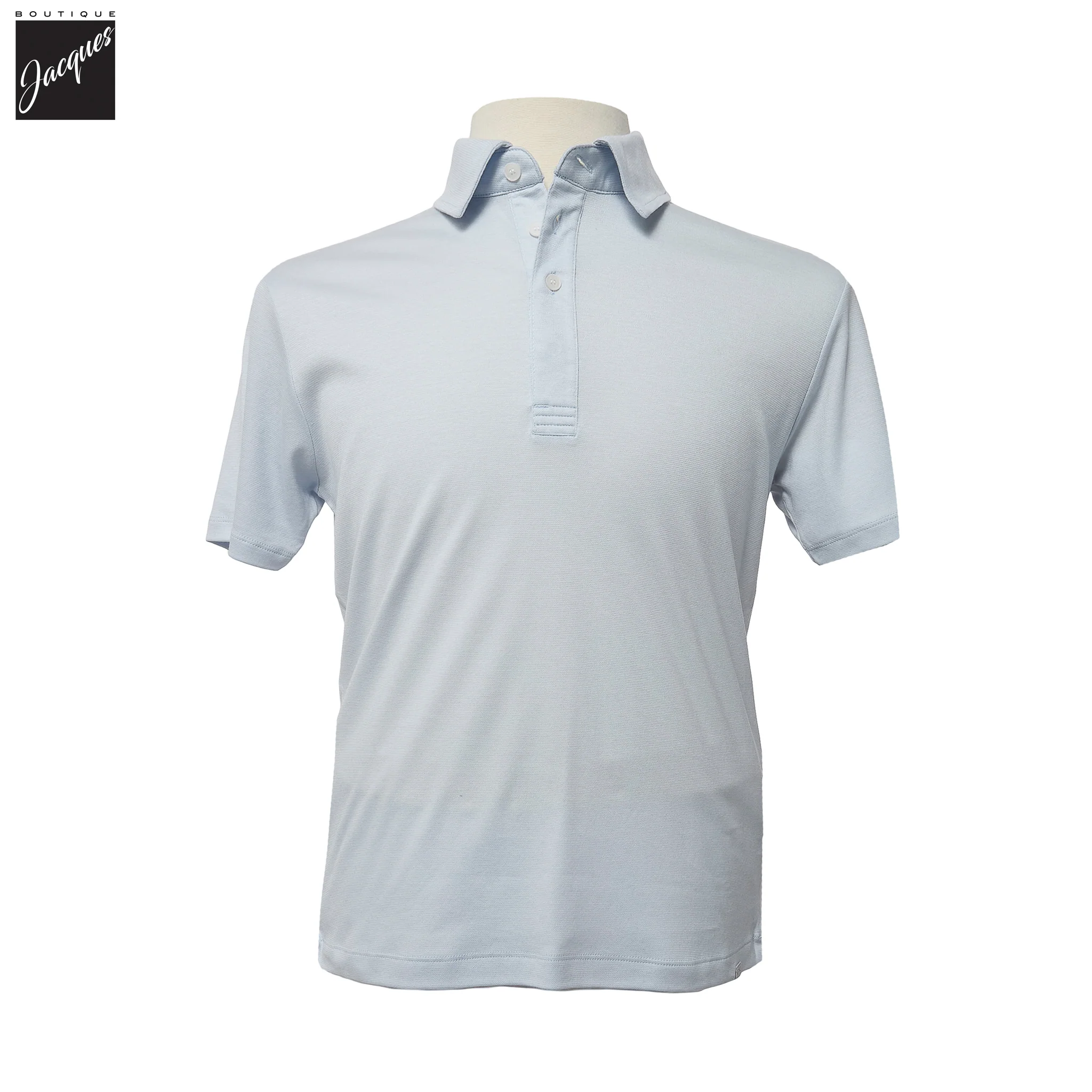 Arctic Blue XSoft Cotton-Lyocell Interlock Polo Shirt - Paul & Shark