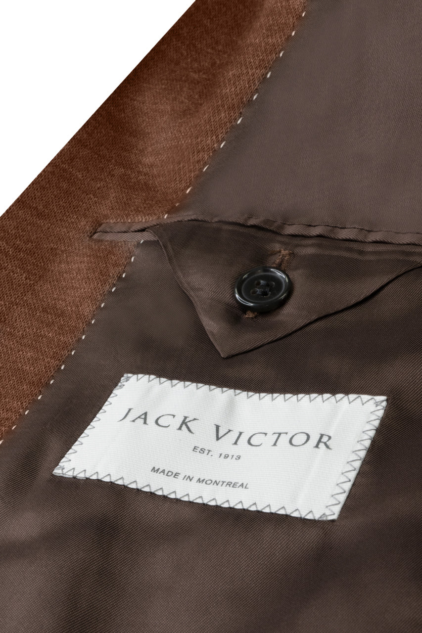 Caramel Brown Mélange Hartford Contemporary Fit Wool Knit Sport Jacket - Jack Victor - Image 3