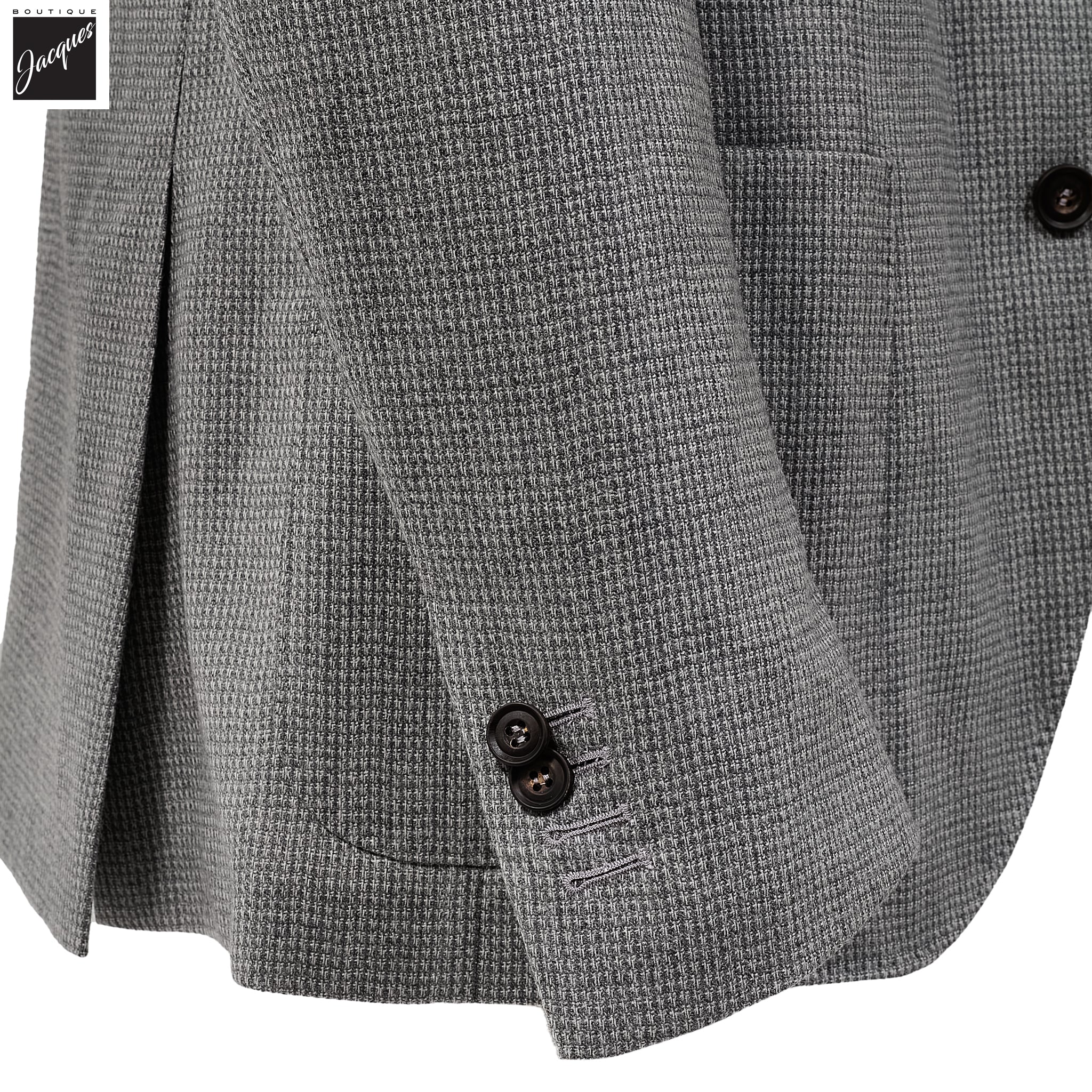 Gray Neat Hybrid Bib Modern Fit Sport Coat - Corneliani - Image 4