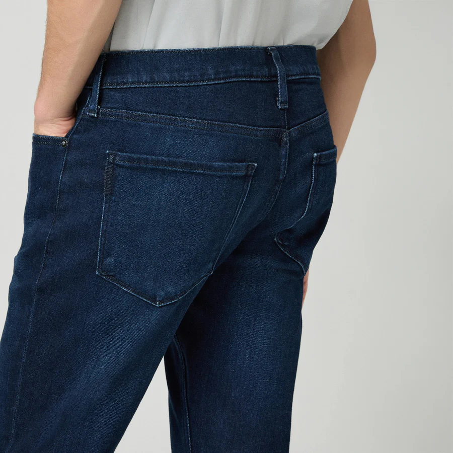 Lennox - Pembry - Blue Dark Wash Slim Fit Vintage Transcend Jeans - PAIGE - Image 5