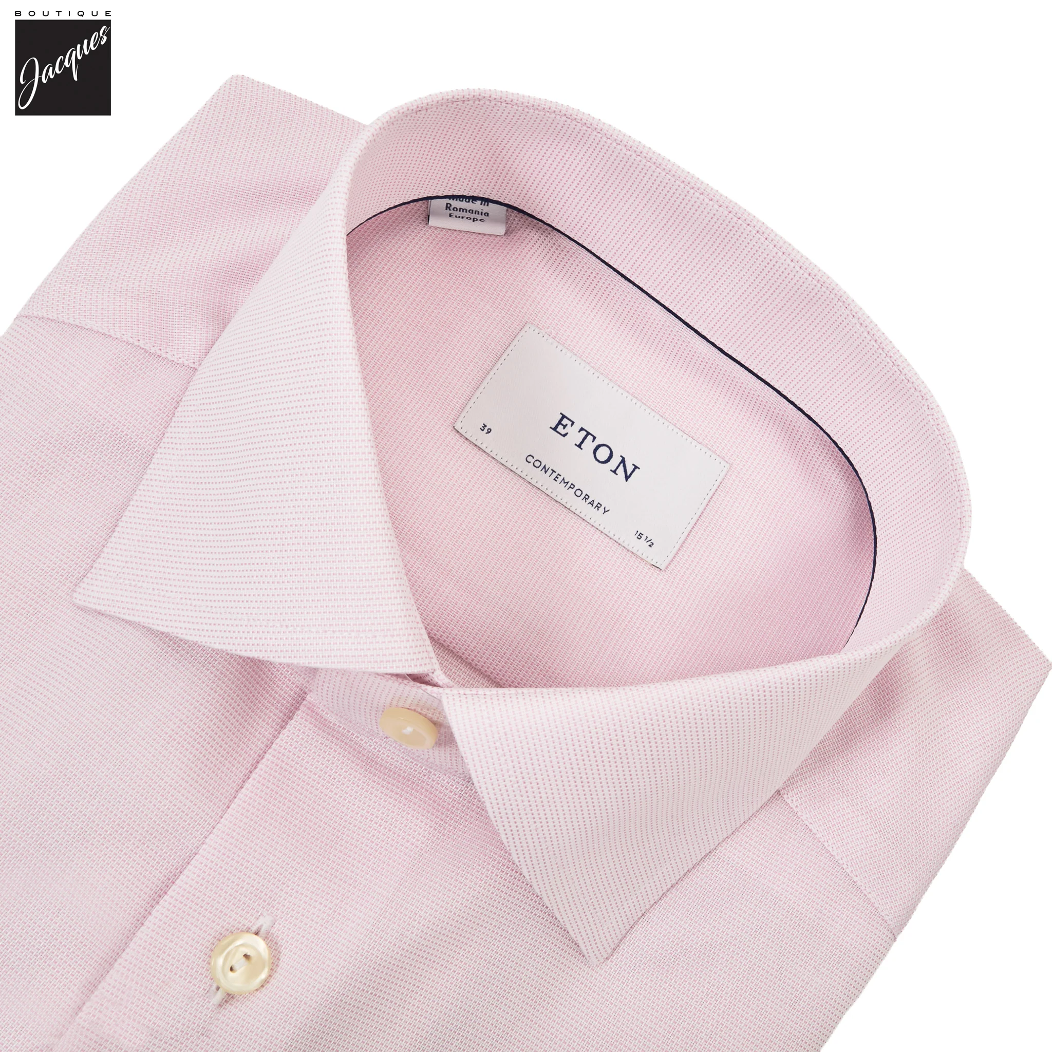 Light Pink Semi Solid Signature Twill Contemporary Fit Shirt - ETON - Image 2