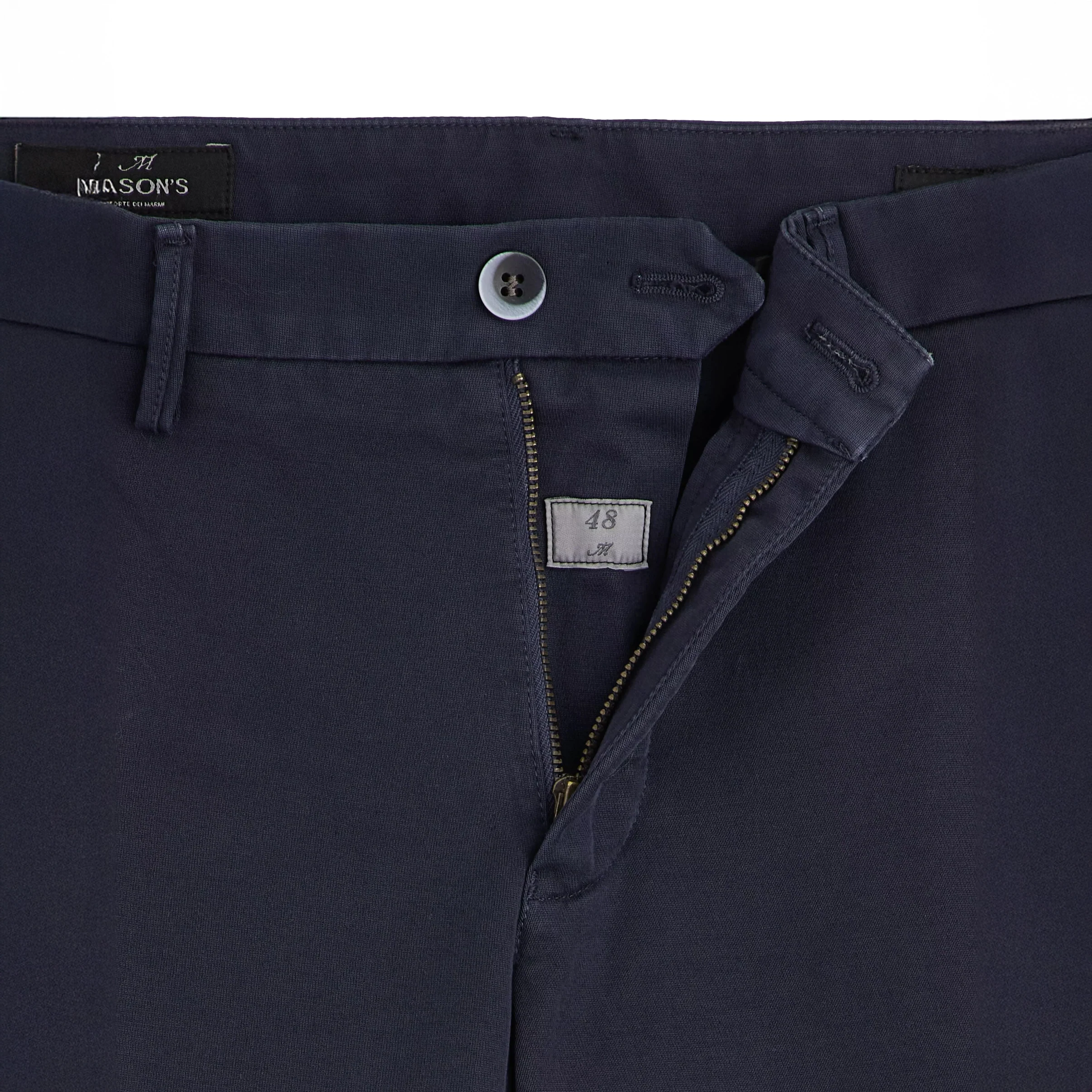 Navy Blue Chino Gaberdine Stretch - Mason's - Image 6