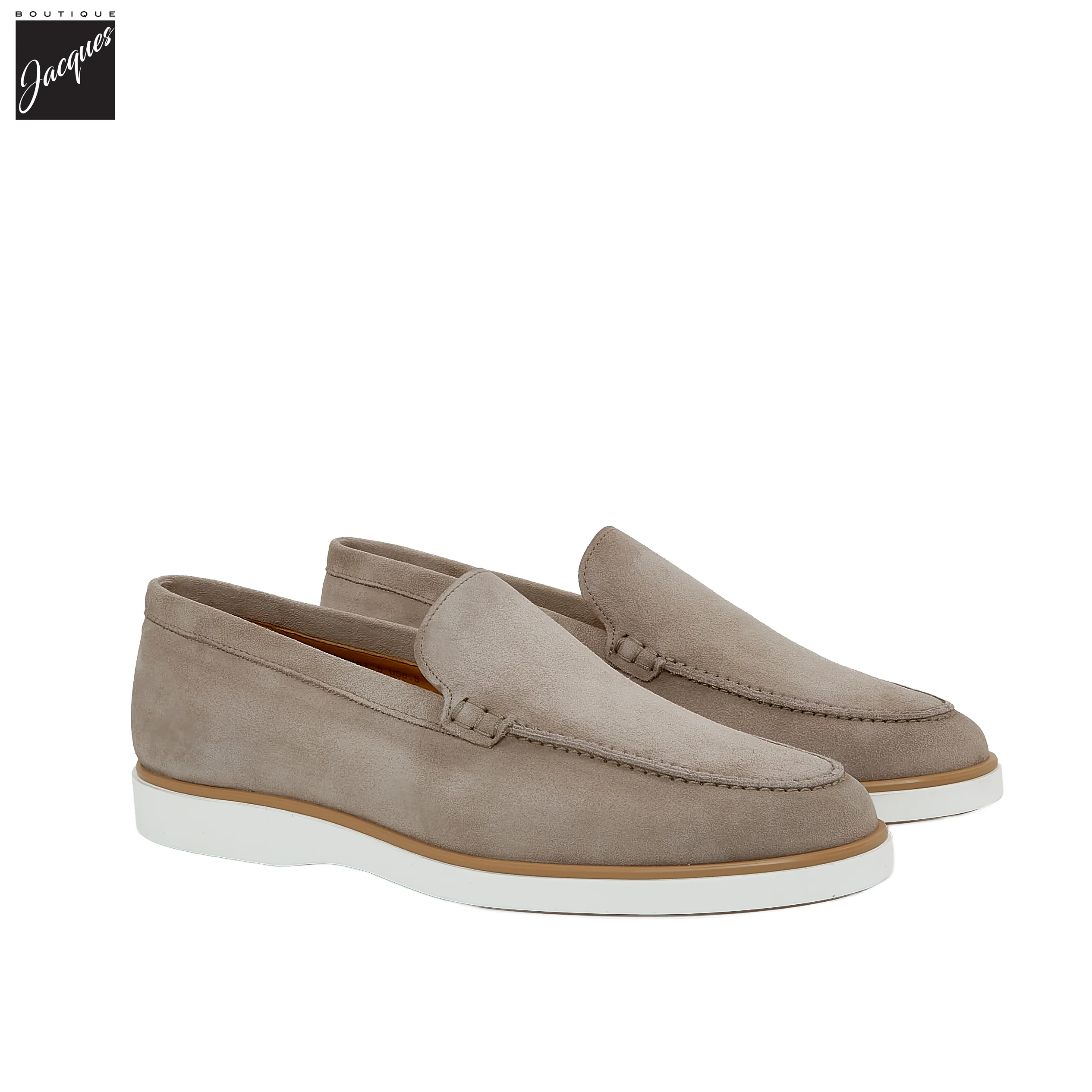 Taupe Lourenco Suede Loafer - Magnanni
